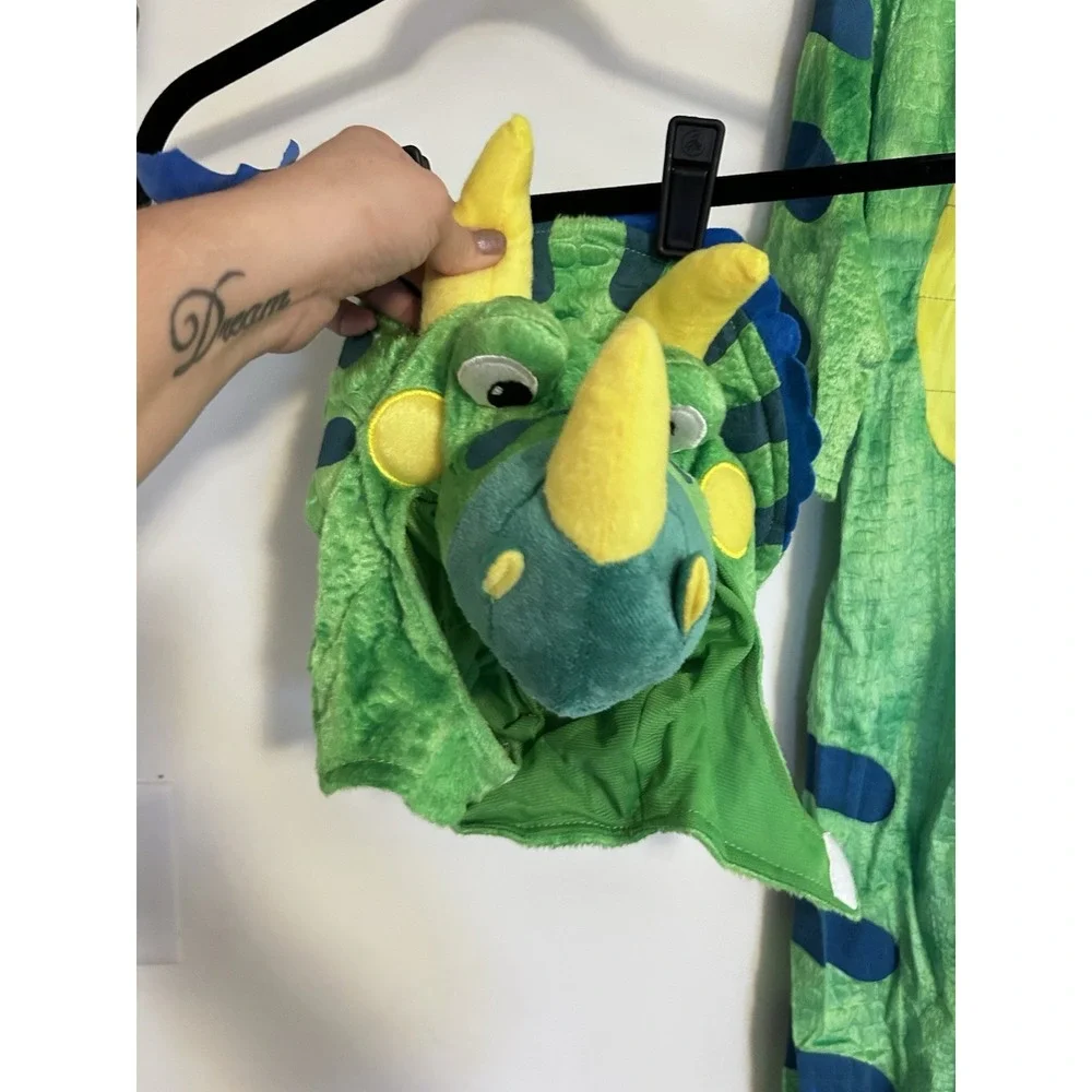 NWOT Spooktacular Creations Toddler Triceratops Dinosaur Halloween Costume 3T